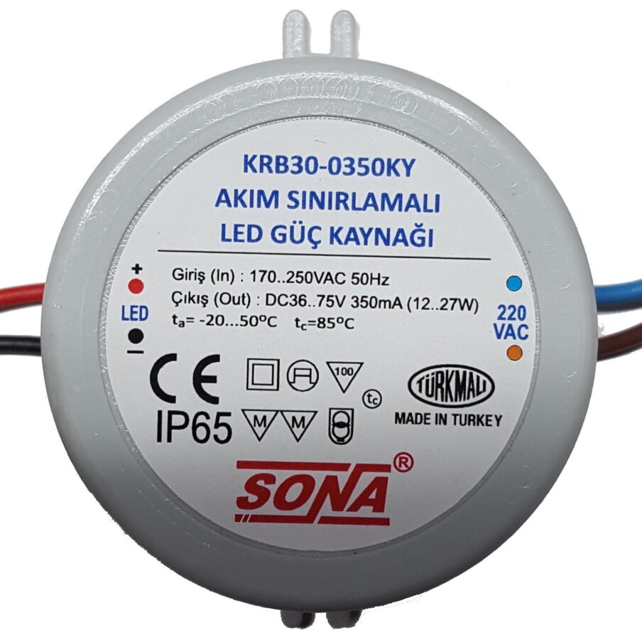 KRB30-350KY - 30W/350mA led sürücü