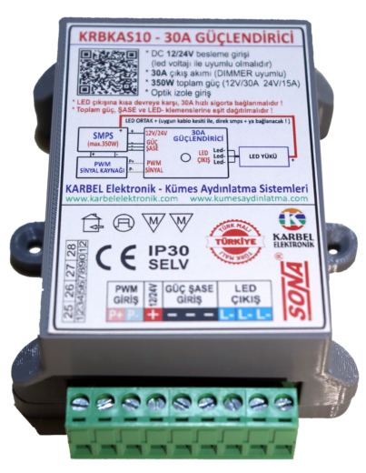 KRBKAS10 - 24V 30A DİMMER GÜÇLENDİRİCİ