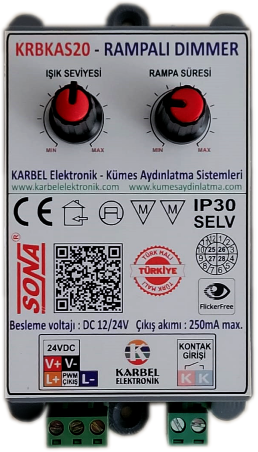 KRBKAS20-24V RAMPALI DİMMER