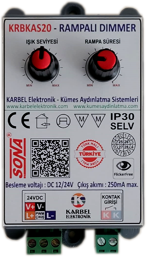 KRBKAS20-24V RAMPALI DİMMER