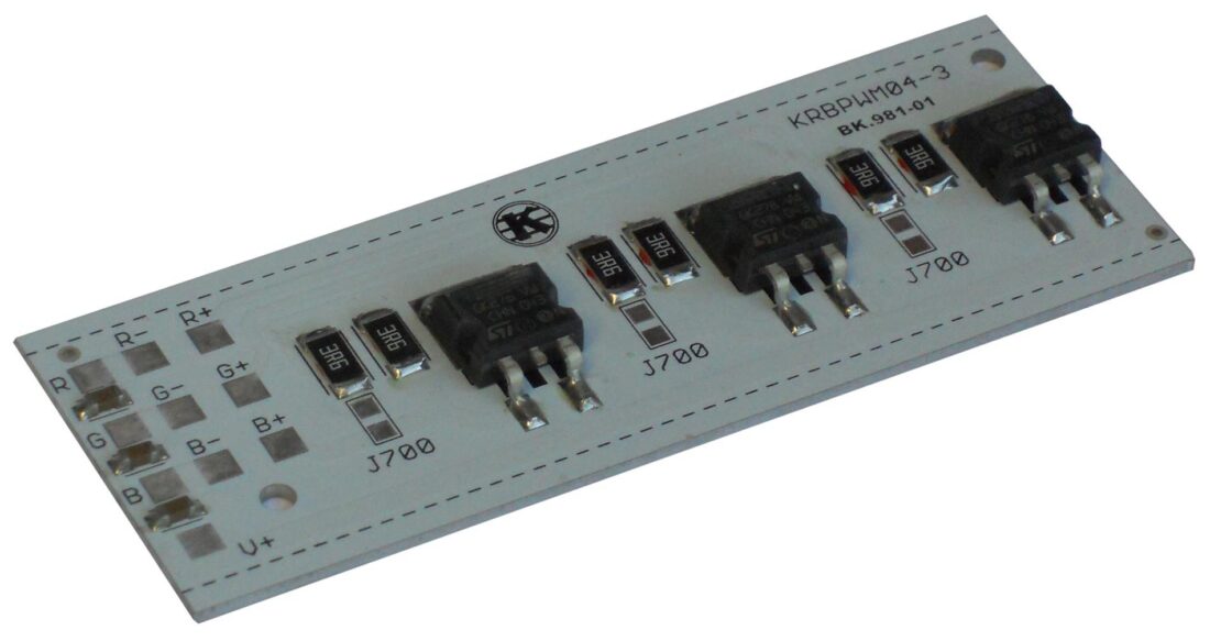 KRBPWM04-3 - 650mA/ch RGB PWM SÜRÜCÜ